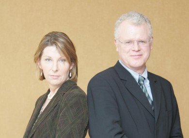 Morning Ireland hosts Aine Lawlor and Cathal Mac Coille: their programme remains the most popular show in Ireland, gaining 23,000 listeners in the latest JNLR figures.