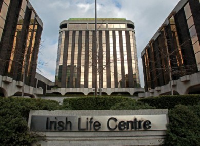 A general view of The Irish Life building on Lower Abbey Street in Dublin.