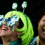 People line the streets of Dublin for the annual St Patrick's Day parade.

Picture by: Julien Behal/PA Wire/Press Association Images