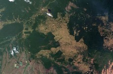 Satellite photos show damage to the earth caused by humans