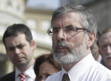 File photo of Gerry Adams.