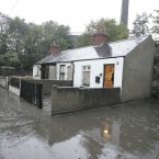 Lady's Lane in Kilmainham, Dublin after the Camac River burst its banks. Image: Eamonn Farrell/Photocall Ireland