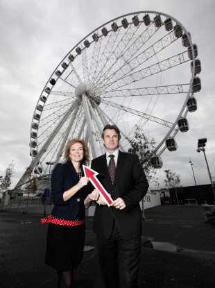 Launching the latest IAB/PwC online adspend for Jan to June 2011 showing over 20 per cent growth are Suzanne McElligott, CEO, IAB Ireland and Bartley O'Connor, PwC.