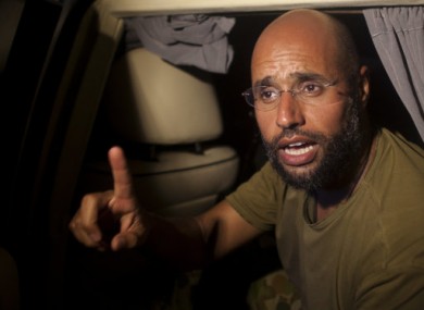 Saif al-Islam Gaddafi in Tripoli in August 2011.