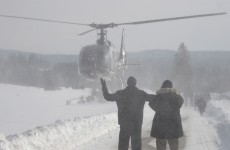 Helicopters evacuate Eastern Europeans stranded in cold snap
