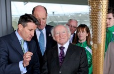 In pictures: President Higgins visits London’s Olympic stadium