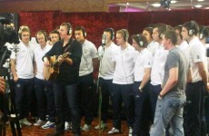Here’s today’s behind-the-scenes pic from the Ireland camp