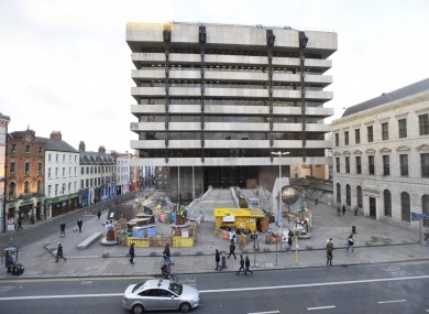 The Central Bank on Dame Street in Dublin