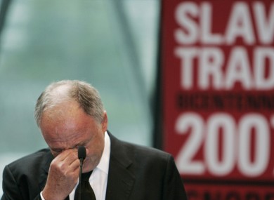 Not the first time Livingstone has got emotional -here he is delivering a speech in 2007