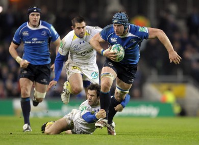 Morgan Parra tries to slow down Sean O'Brien during the team's last clash in 2010.