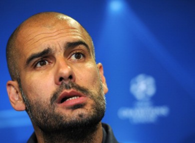 Pep Guardiola: facing familiar foes Chelsea at Stamford Bridge.