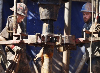 File photo of hydraulic fracturing (fracking) in the US.