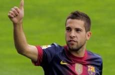 Done deal: Barcelona unveil new signing Alba
