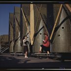 Original caption: Girl inspectors at the Long Beach, California, plant of Douglas Aircraft Company make a careful check of center wings for C-47 transport planes.