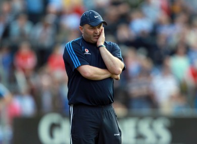 Dublin boss Anthony Daly during their recent qualifier clash in Ennis.