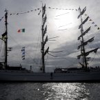Tall Ships Races 2012 Dublin. The Mexican tall ship, the Cuauhtemoc, pictured before coming into Dublin Port to dock this morning as part of the Tall Ships festival.
Photo: Laura Hutton/Photocall Ireland
