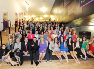 Cast and crew at TV3's autumn launch this week in Dublin.