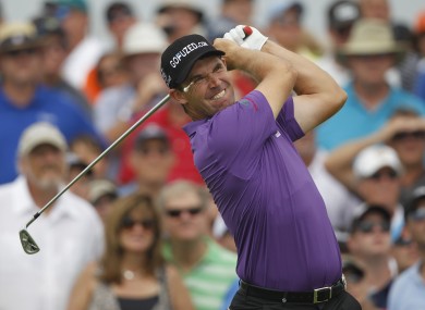 Padraig Harrington dropped back after a round of 76.