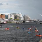 Trevor Buckley also photographed some of the less-tall action on the water today. 