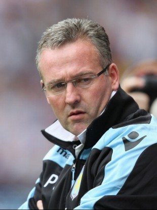 Aston Villa boss Paul Lambert.