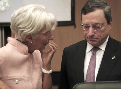 IMF head Christine Lagarde and ECB president Mario Draghi are reportedly in preliminary discussions about a €300 billion bailout for Spain.