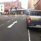 Traffic in the area is almost entirely cut off by the accident. Photo: Elliot Tucker (@elliottucker) via Twitter: http://bit.ly/TATxd8