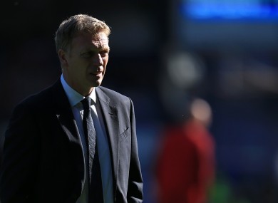 David Moyes at Goodison yesterday.
