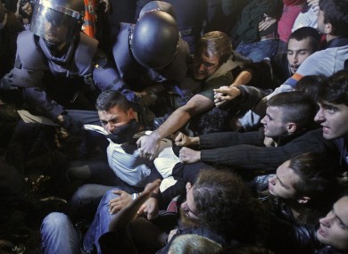 Police clashed with protesters during recent demonstrations against austerity measures
