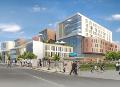 One of the proposed locations for the hospital at the St. James' campus