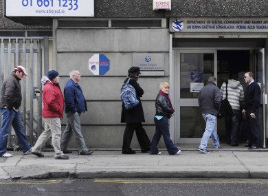 File photo of a dole queue