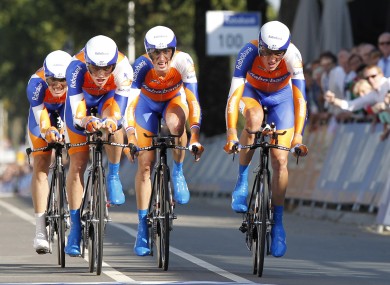 Rabobank riders in action this summer.