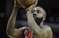 James Harden high-fived imaginary teammates after shooting a technical