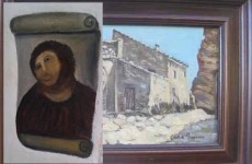Remember the old fresco lady? She’s sold a painting for €1,000