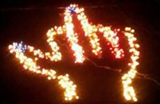 Neighbours’ argument leads to birdie-flipping Christmas lights
