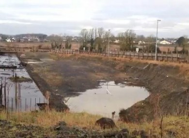 The unfinished site in the Oranhill estate.