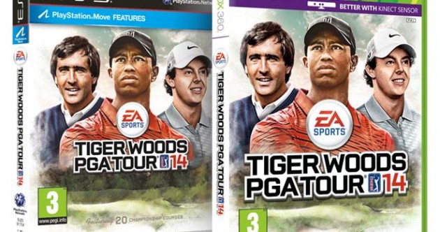 Three’s company: Rory, Seve join Tiger on the cover of his latest game