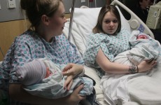 Identical twins give birth hours apart on New Year’s Eve
