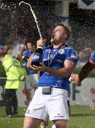 Jamie Heaslip gets the party started at the RDS.