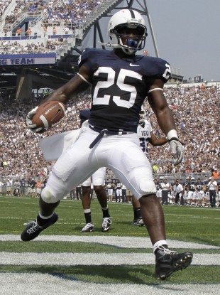 The navy and white jerseys made famous by Penn State university.