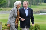 Caption competition*: What are Christine and Enda laughing about?