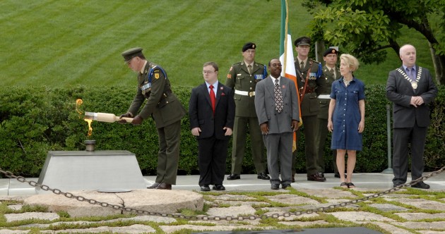 Pics: Defence Forces due home with JFK’s eternal flame