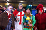 Lions fans unite: Braveheart, dragon, knight and… a leprechaun