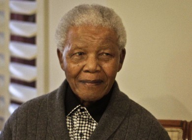 Nelson Mandela during the celebrations of his 94th birthday in July last year