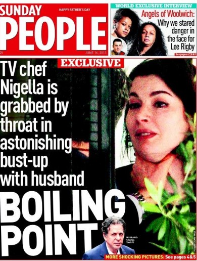 Charles Saatchi given police caution after grasping Nigella Lawson’s throat
