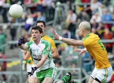 Tony Gaughan of London and Robbie Lowe of Leitrim.