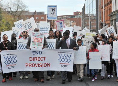 A march this year calling for an end to direct provision.