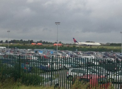 The scene at Dublin Airport this morning