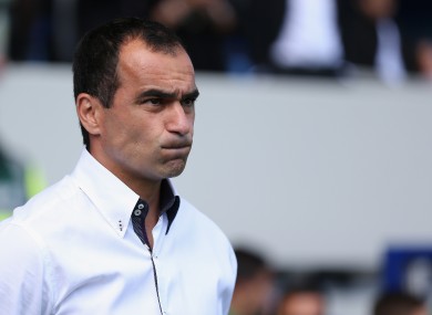 Unimpressed: Everton manager Roberto Martinez.