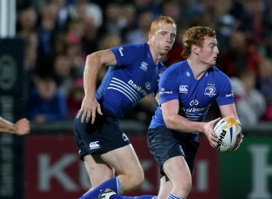 Fanning (left) in pre-season action in Ravenhill.