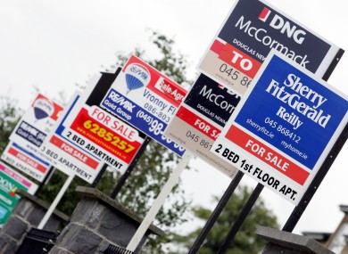 For sale signs.